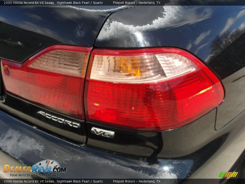 2000 Honda Accord EX V6 Sedan Nighthawk Black Pearl / Quartz Photo #22