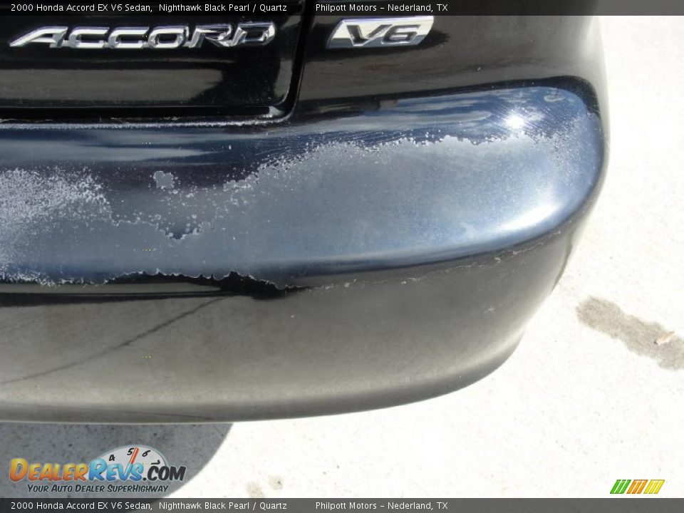 2000 Honda Accord EX V6 Sedan Nighthawk Black Pearl / Quartz Photo #23