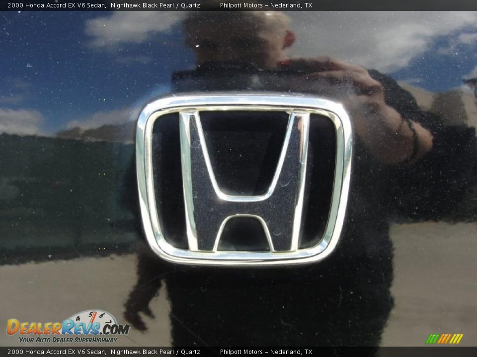 2000 Honda Accord EX V6 Sedan Nighthawk Black Pearl / Quartz Photo #25