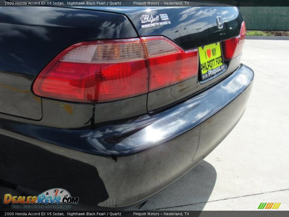 2000 Honda Accord EX V6 Sedan Nighthawk Black Pearl / Quartz Photo #26