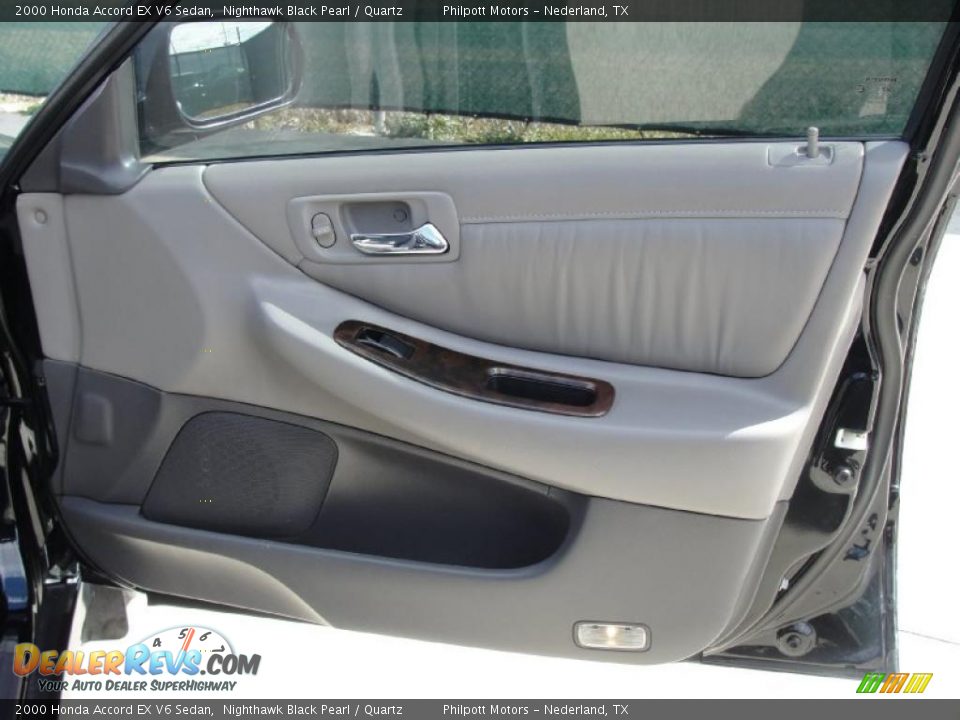 2000 Honda Accord EX V6 Sedan Nighthawk Black Pearl / Quartz Photo #29