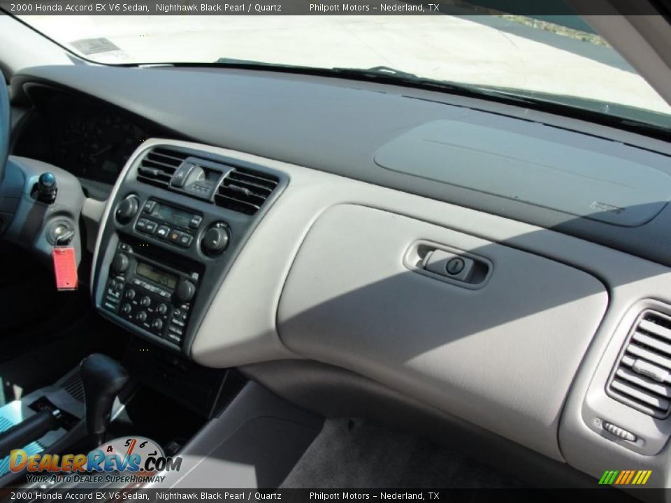 2000 Honda Accord EX V6 Sedan Nighthawk Black Pearl / Quartz Photo #30