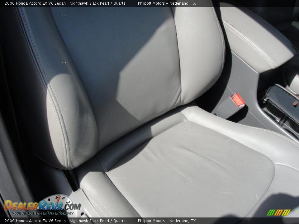 2000 Honda Accord EX V6 Sedan Nighthawk Black Pearl / Quartz Photo #31