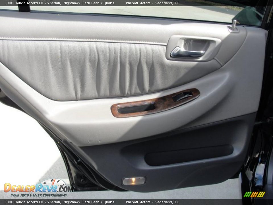 2000 Honda Accord EX V6 Sedan Nighthawk Black Pearl / Quartz Photo #34