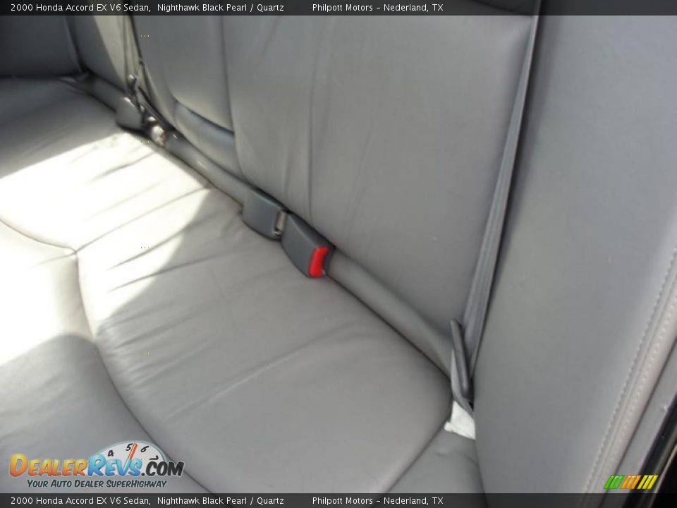 2000 Honda Accord EX V6 Sedan Nighthawk Black Pearl / Quartz Photo #35