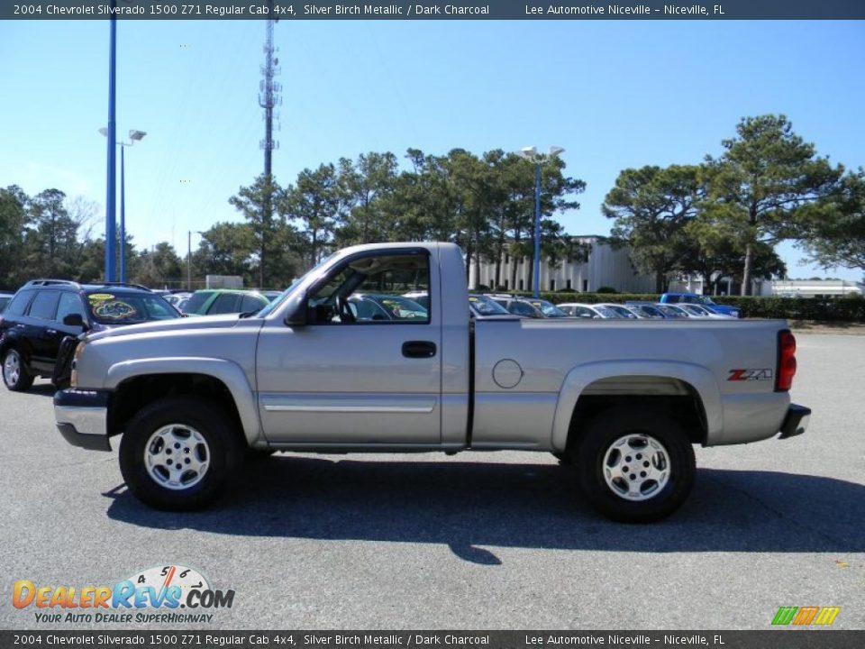 2004 Chevrolet Silverado 1500 Z71 Regular Cab 4x4 Silver Birch Metallic / Dark Charcoal Photo #2