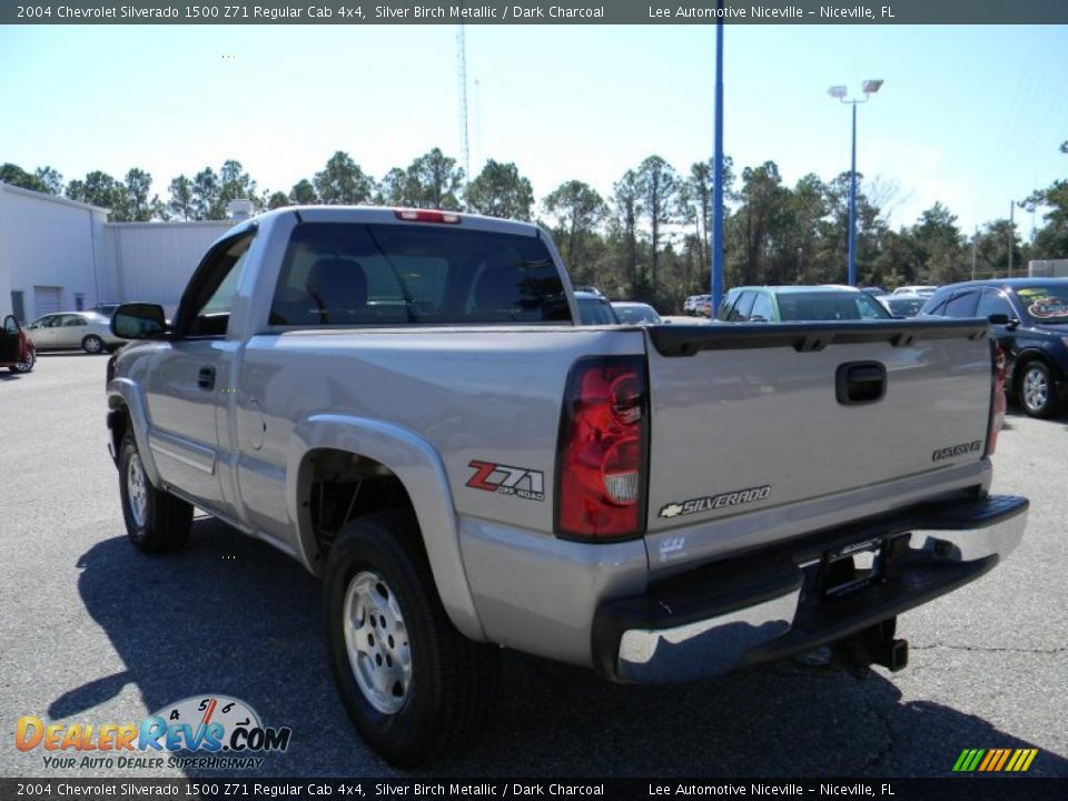 2004 Chevrolet Silverado 1500 Z71 Regular Cab 4x4 Silver Birch Metallic / Dark Charcoal Photo #3