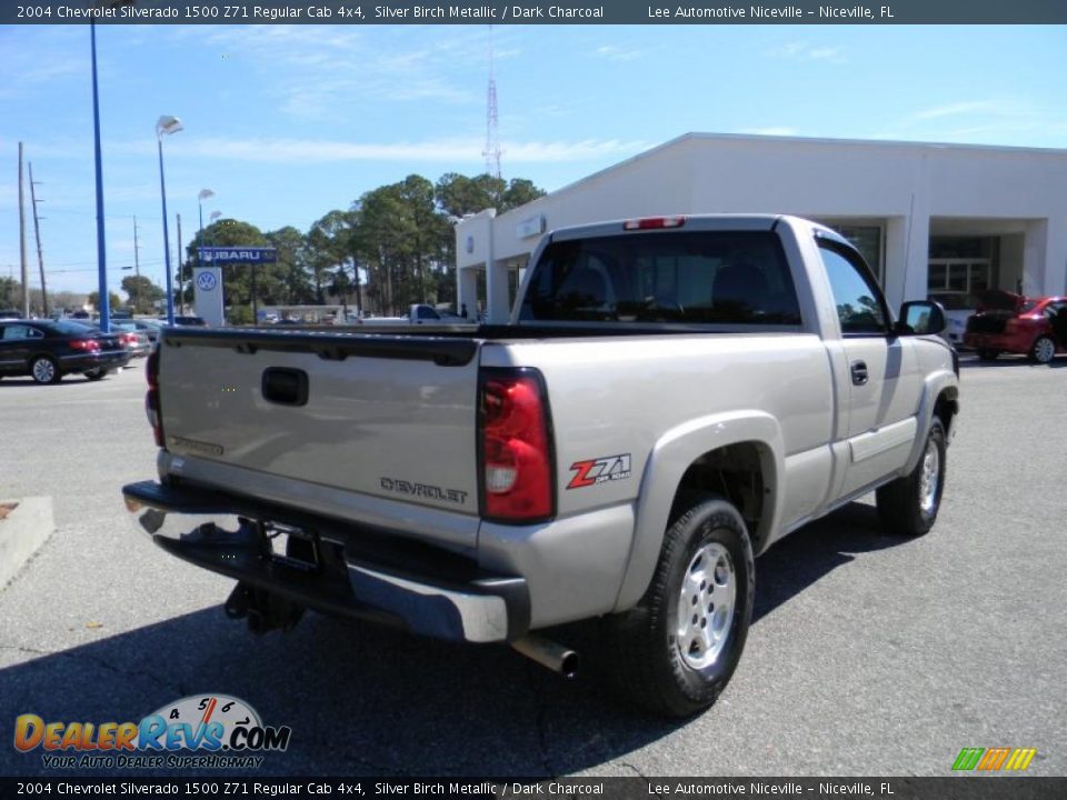 2004 Chevrolet Silverado 1500 Z71 Regular Cab 4x4 Silver Birch Metallic / Dark Charcoal Photo #5