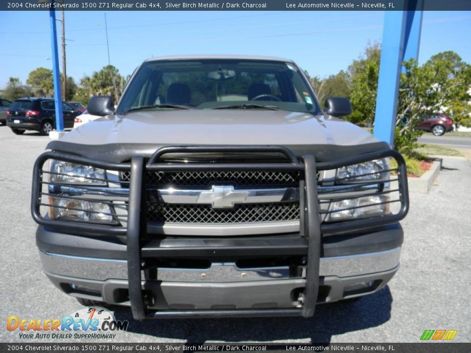 2004 Chevrolet Silverado 1500 Z71 Regular Cab 4x4 Silver Birch Metallic / Dark Charcoal Photo #8