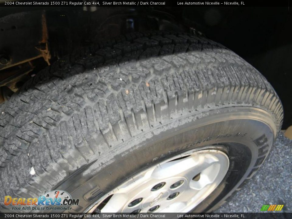 2004 Chevrolet Silverado 1500 Z71 Regular Cab 4x4 Silver Birch Metallic / Dark Charcoal Photo #10