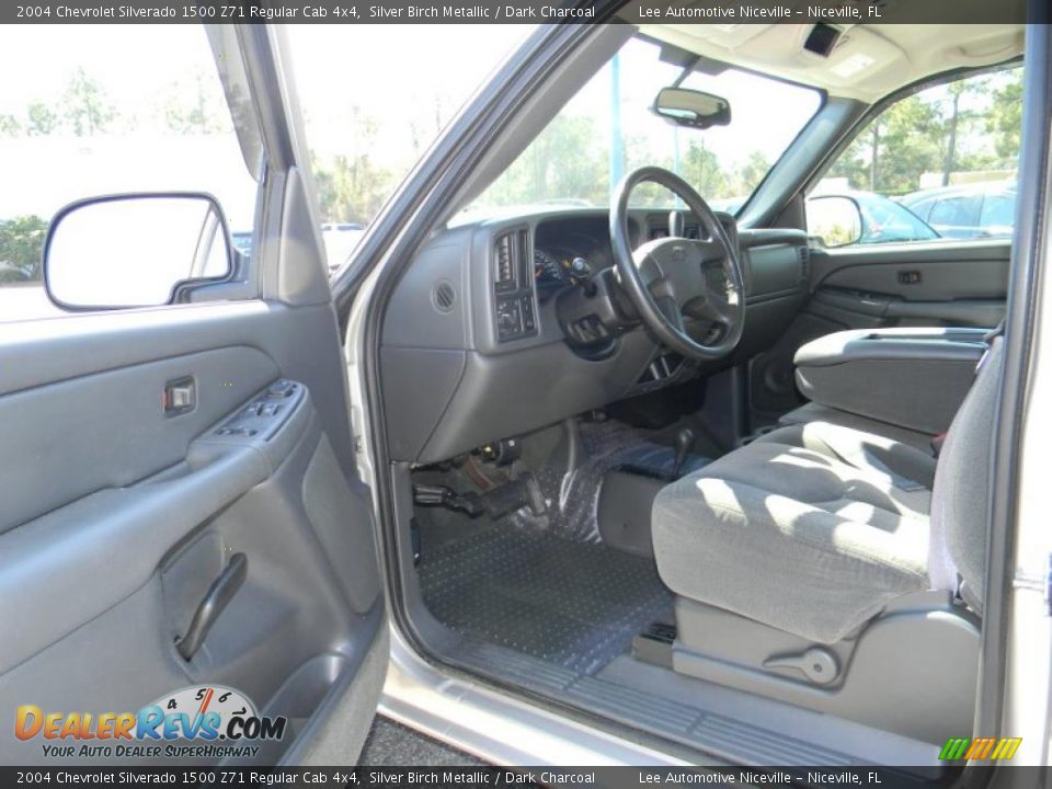 2004 Chevrolet Silverado 1500 Z71 Regular Cab 4x4 Silver Birch Metallic / Dark Charcoal Photo #11