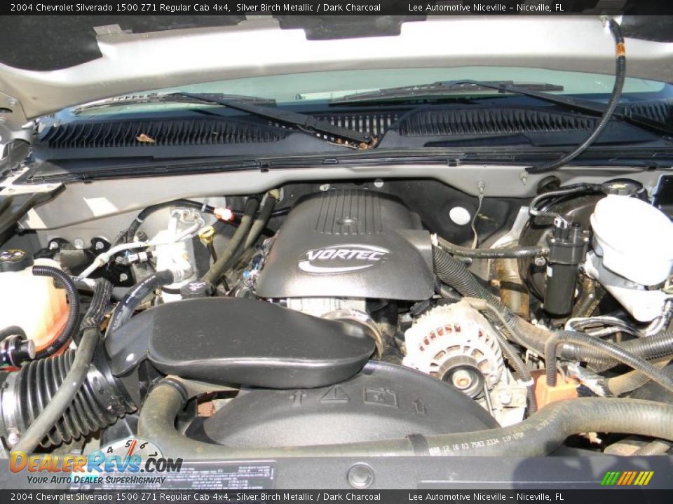 2004 Chevrolet Silverado 1500 Z71 Regular Cab 4x4 Silver Birch Metallic / Dark Charcoal Photo #18