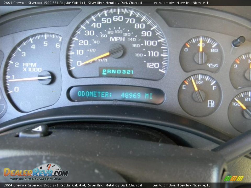 2004 Chevrolet Silverado 1500 Z71 Regular Cab 4x4 Silver Birch Metallic / Dark Charcoal Photo #19