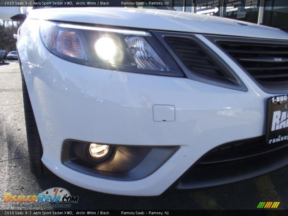 2010 Saab 9-3 Aero Sport Sedan XWD Arctic White / Black Photo #8