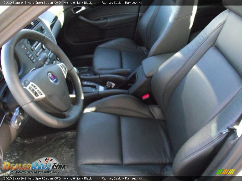 2010 Saab 9-3 Aero Sport Sedan XWD Arctic White / Black Photo #12