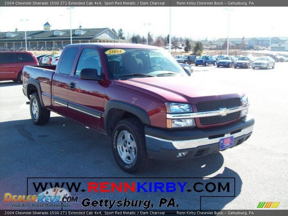 2004 Chevrolet Silverado 1500 Z71 Extended Cab 4x4 Sport Red Metallic / Dark Charcoal Photo #1