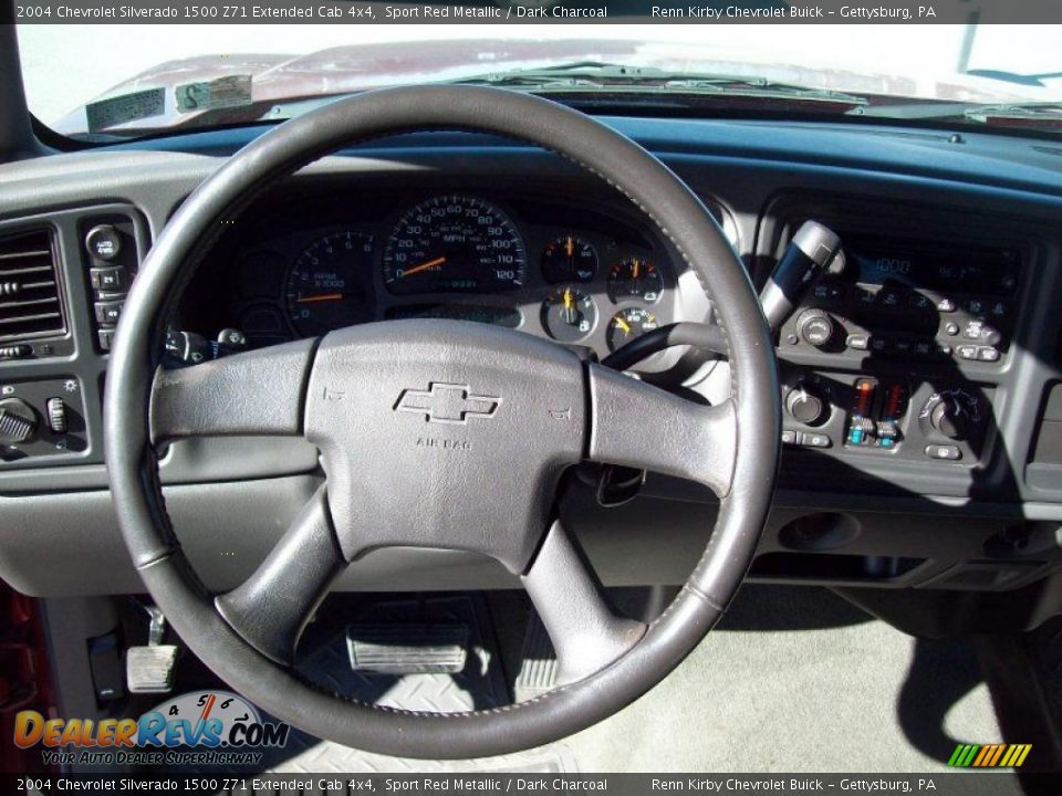 2004 Chevrolet Silverado 1500 Z71 Extended Cab 4x4 Sport Red Metallic / Dark Charcoal Photo #10