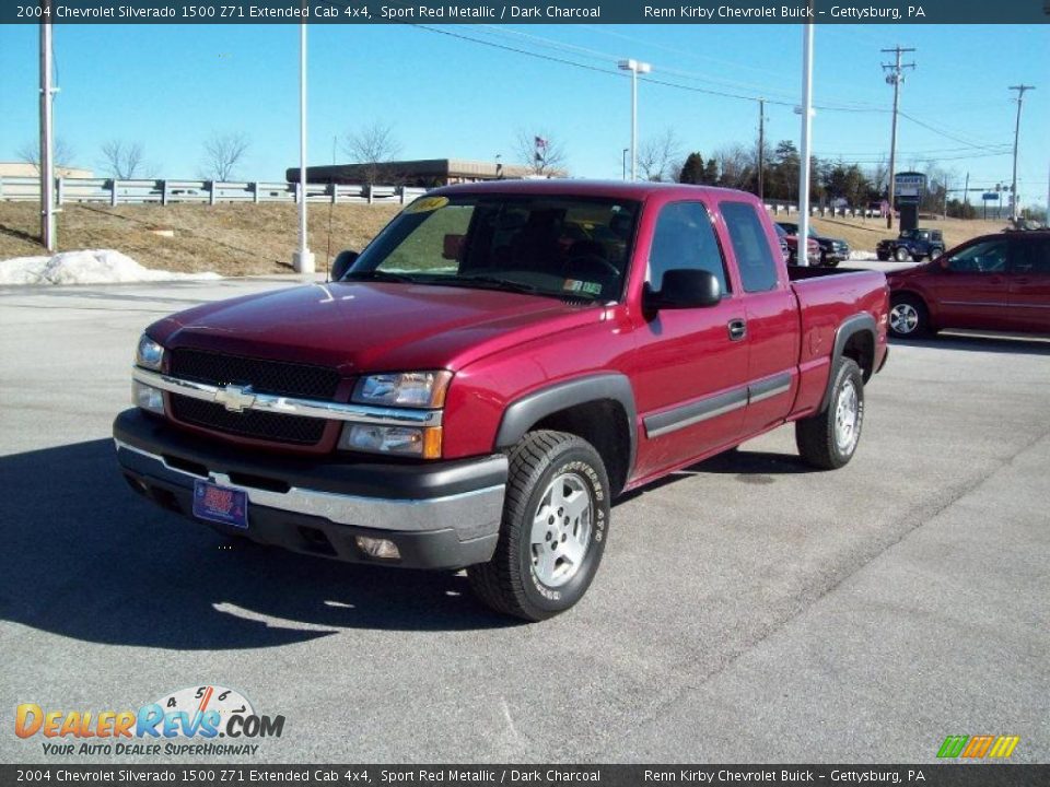 2004 Chevrolet Silverado 1500 Z71 Extended Cab 4x4 Sport Red Metallic / Dark Charcoal Photo #11