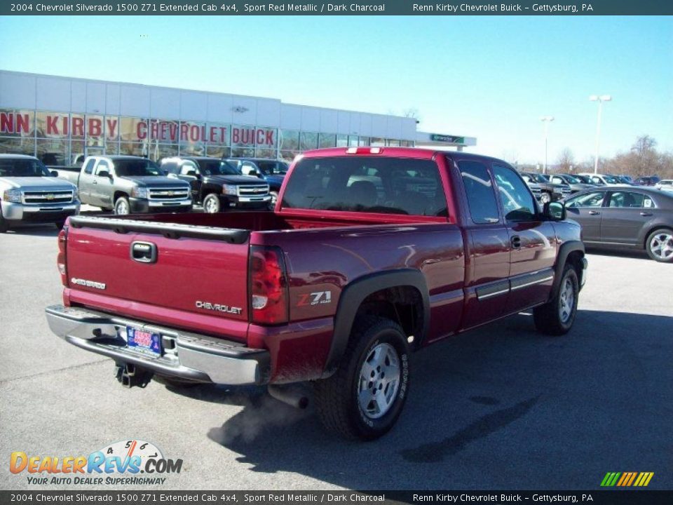 2004 Chevrolet Silverado 1500 Z71 Extended Cab 4x4 Sport Red Metallic / Dark Charcoal Photo #12