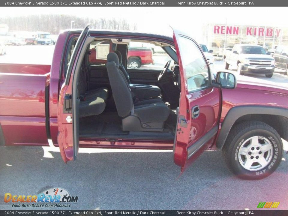 2004 Chevrolet Silverado 1500 Z71 Extended Cab 4x4 Sport Red Metallic / Dark Charcoal Photo #14