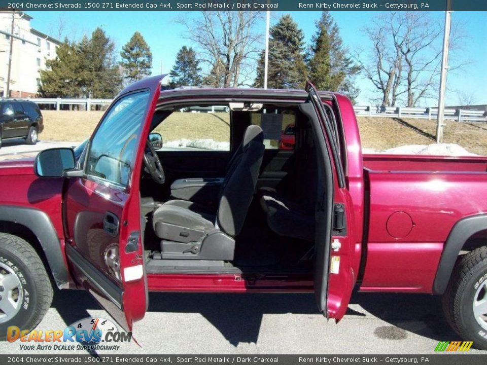 2004 Chevrolet Silverado 1500 Z71 Extended Cab 4x4 Sport Red Metallic / Dark Charcoal Photo #15