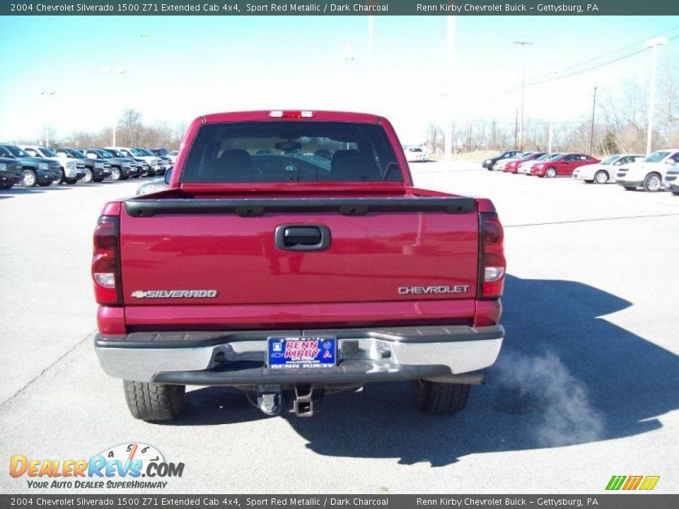 2004 Chevrolet Silverado 1500 Z71 Extended Cab 4x4 Sport Red Metallic / Dark Charcoal Photo #17