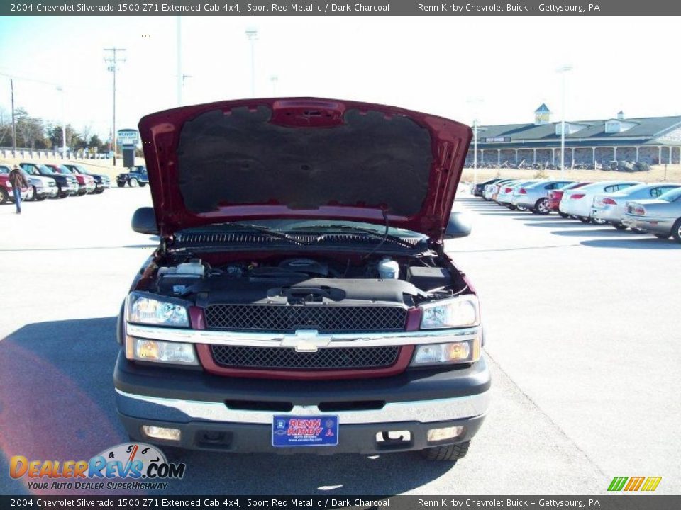 2004 Chevrolet Silverado 1500 Z71 Extended Cab 4x4 Sport Red Metallic / Dark Charcoal Photo #20