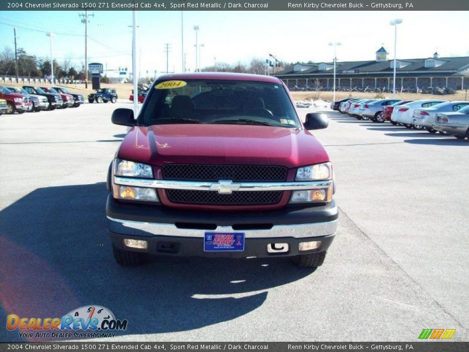 2004 Chevrolet Silverado 1500 Z71 Extended Cab 4x4 Sport Red Metallic / Dark Charcoal Photo #21