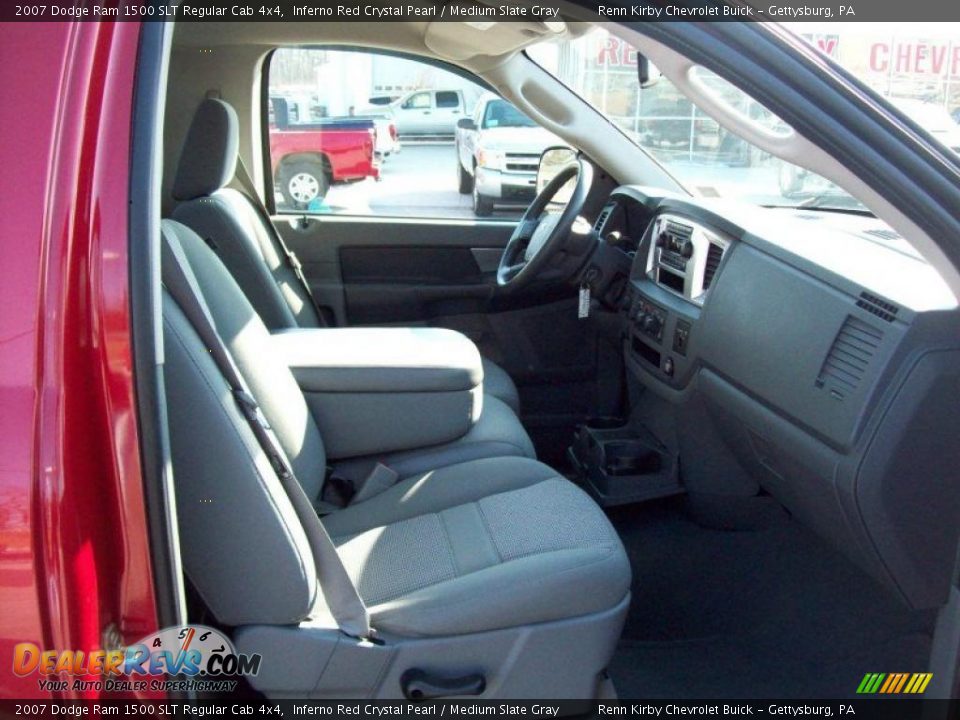 2007 Dodge Ram 1500 SLT Regular Cab 4x4 Inferno Red Crystal Pearl / Medium Slate Gray Photo #6