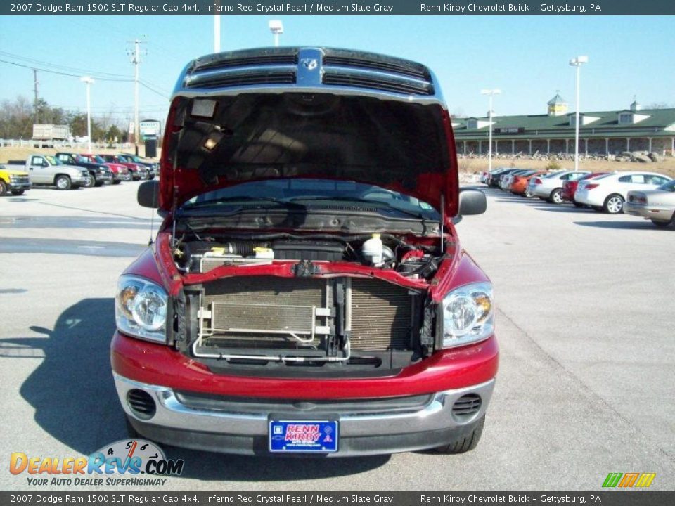 2007 Dodge Ram 1500 SLT Regular Cab 4x4 Inferno Red Crystal Pearl / Medium Slate Gray Photo #17