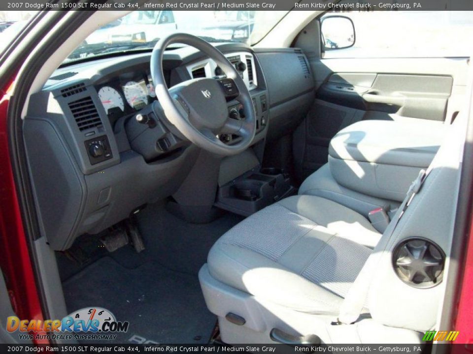 2007 Dodge Ram 1500 SLT Regular Cab 4x4 Inferno Red Crystal Pearl / Medium Slate Gray Photo #20