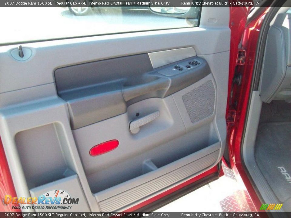 2007 Dodge Ram 1500 SLT Regular Cab 4x4 Inferno Red Crystal Pearl / Medium Slate Gray Photo #26