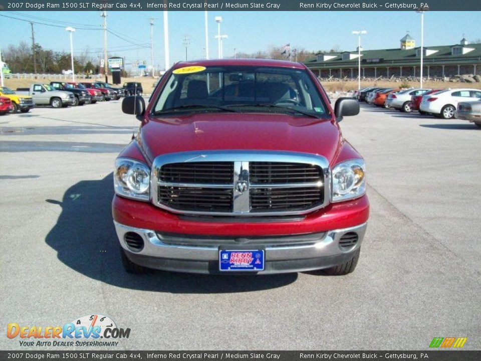 2007 Dodge Ram 1500 SLT Regular Cab 4x4 Inferno Red Crystal Pearl / Medium Slate Gray Photo #29