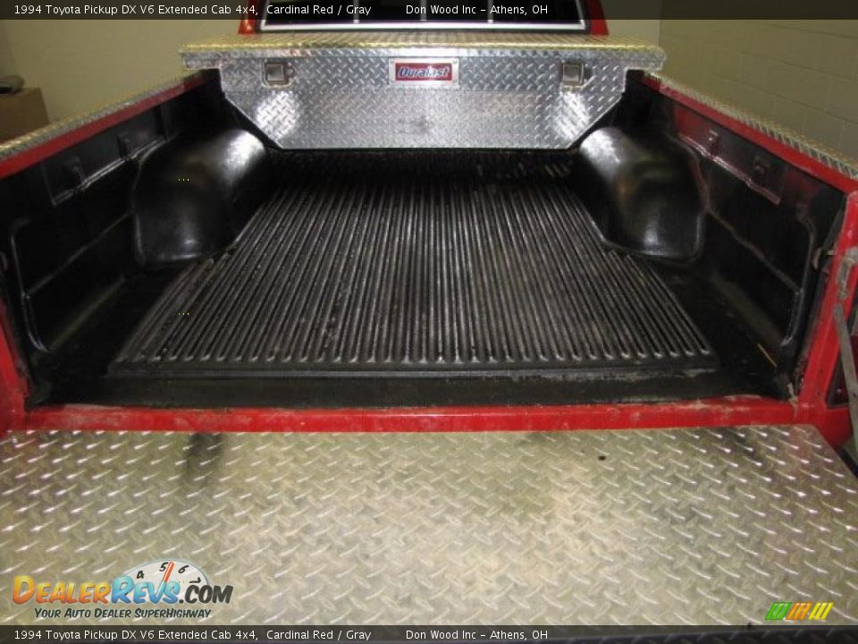 1994 Toyota Pickup DX V6 Extended Cab 4x4 Cardinal Red / Gray Photo #15