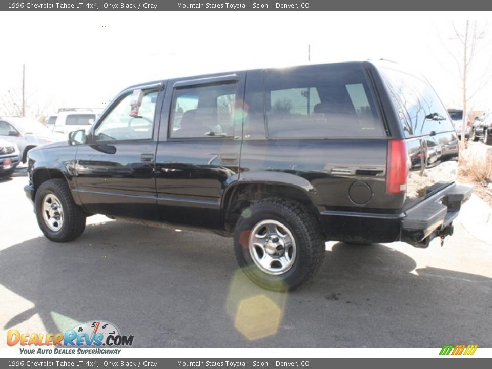 1996 Chevrolet Tahoe LT 4x4 Onyx Black / Gray Photo #4