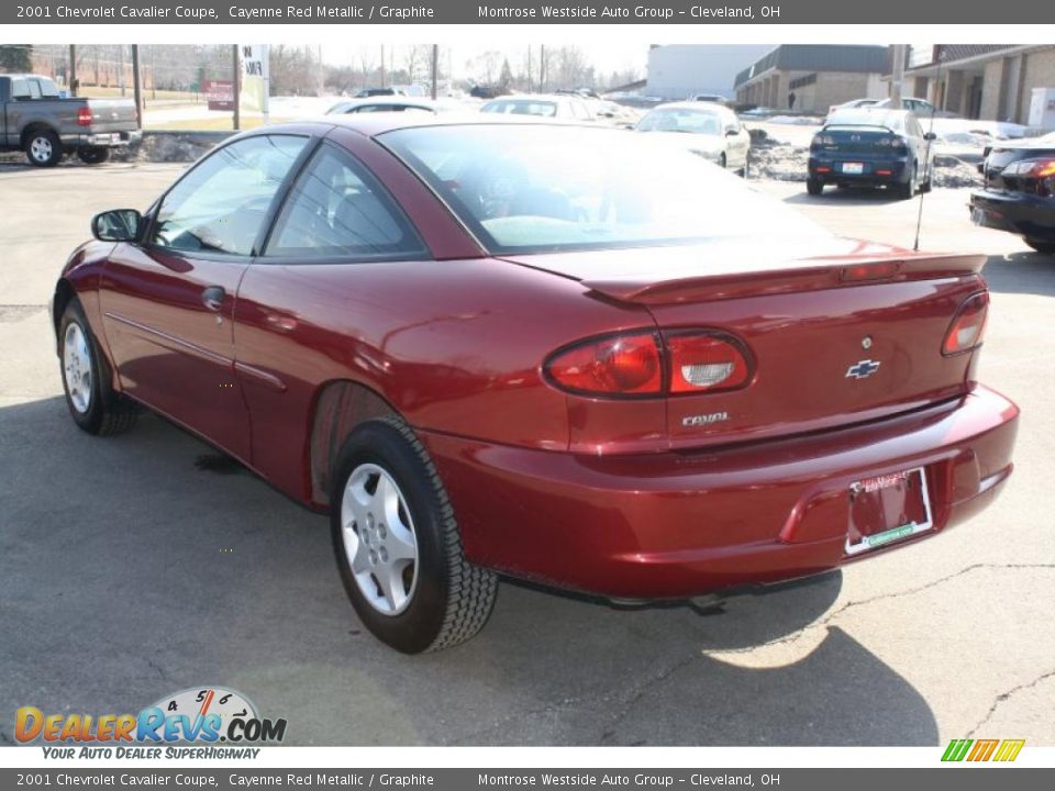 2001 Chevrolet Cavalier Coupe Cayenne Red Metallic / Graphite Photo #7