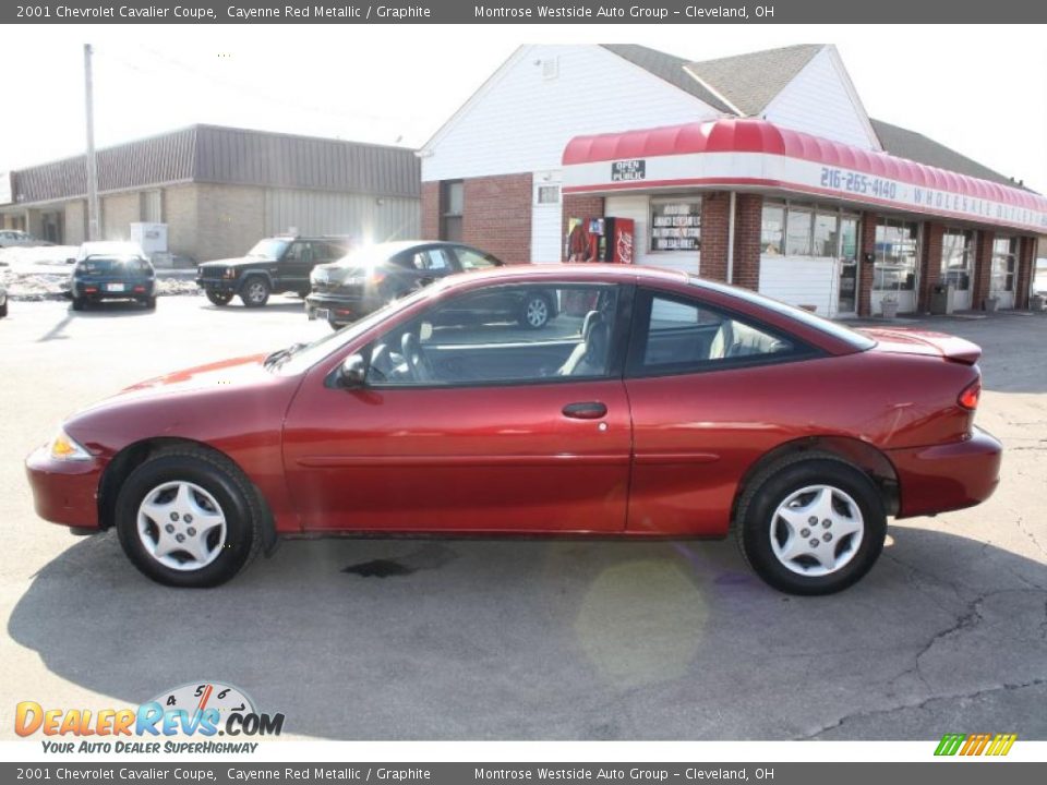2001 Chevrolet Cavalier Coupe Cayenne Red Metallic / Graphite Photo #8
