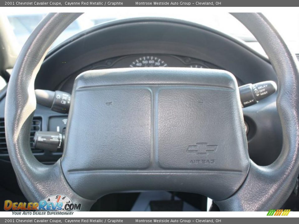 2001 Chevrolet Cavalier Coupe Cayenne Red Metallic / Graphite Photo #9
