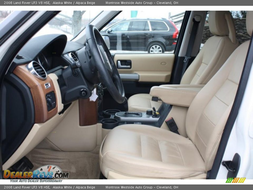 Alpaca Beige Interior - 2008 Land Rover LR3 V8 HSE Photo #11