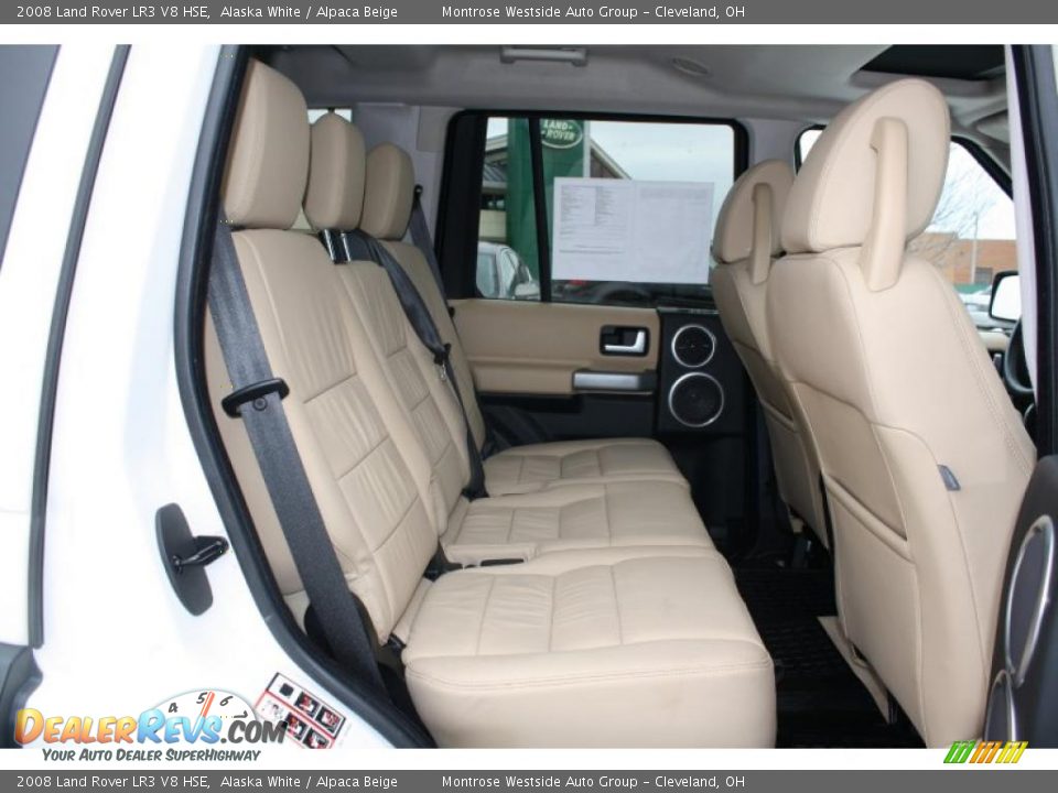 Alpaca Beige Interior - 2008 Land Rover LR3 V8 HSE Photo #20