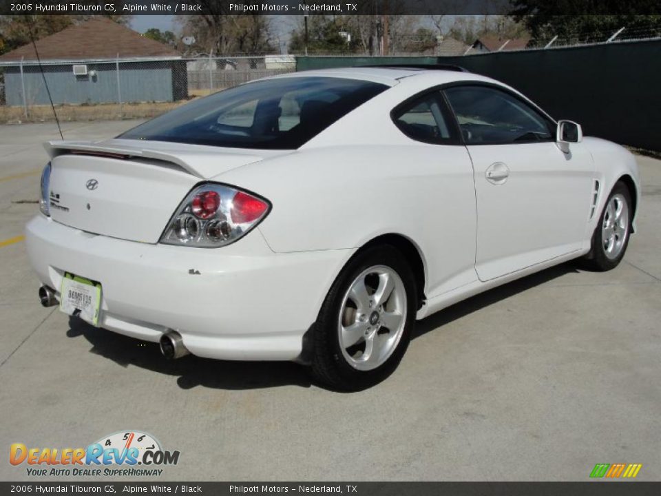 2006 Hyundai Tiburon GS Alpine White / Black Photo #3