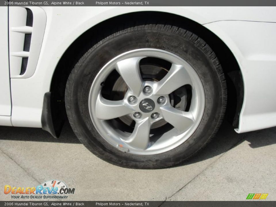 2006 Hyundai Tiburon GS Alpine White / Black Photo #15