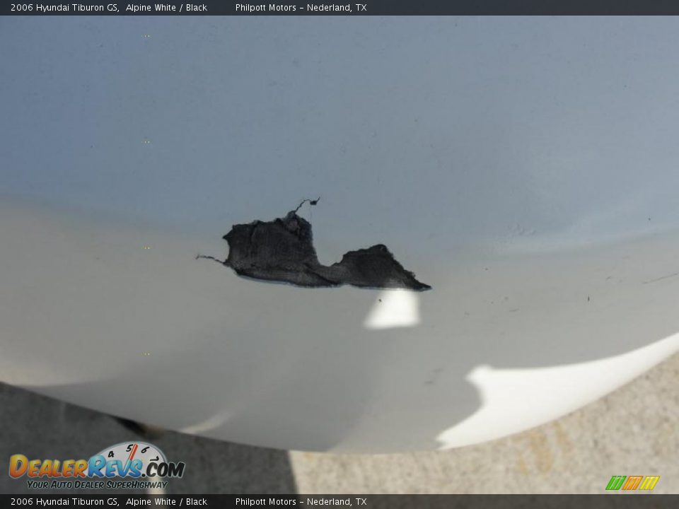 2006 Hyundai Tiburon GS Alpine White / Black Photo #19