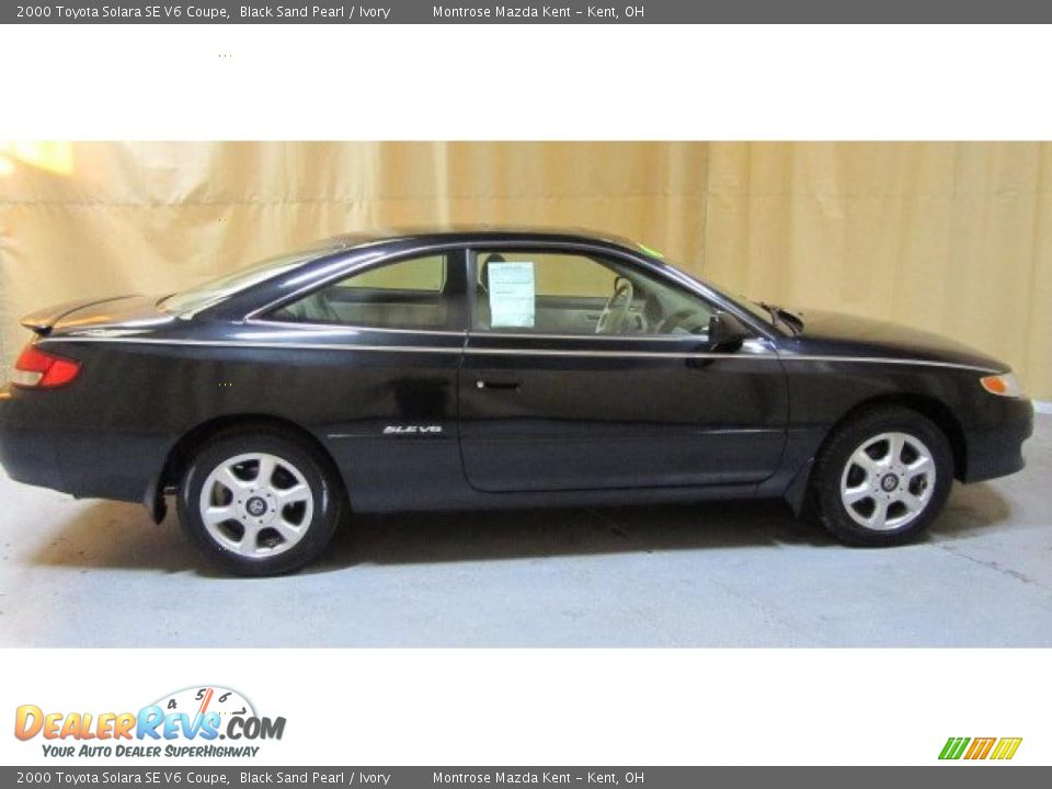 2000 Toyota Solara SE V6 Coupe Black Sand Pearl / Ivory Photo #2