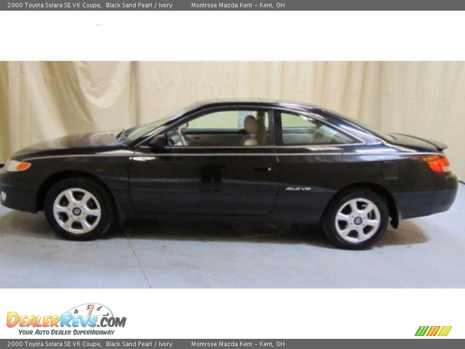 2000 Toyota Solara SE V6 Coupe Black Sand Pearl / Ivory Photo #9