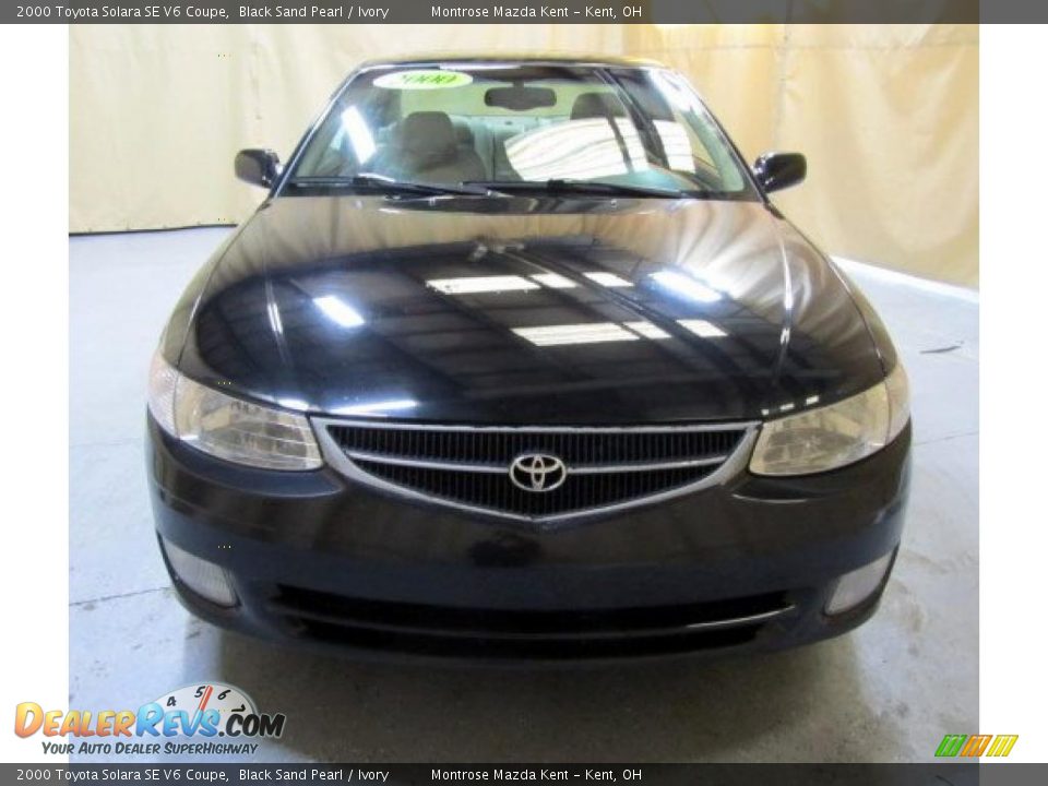 2000 Toyota Solara SE V6 Coupe Black Sand Pearl / Ivory Photo #10