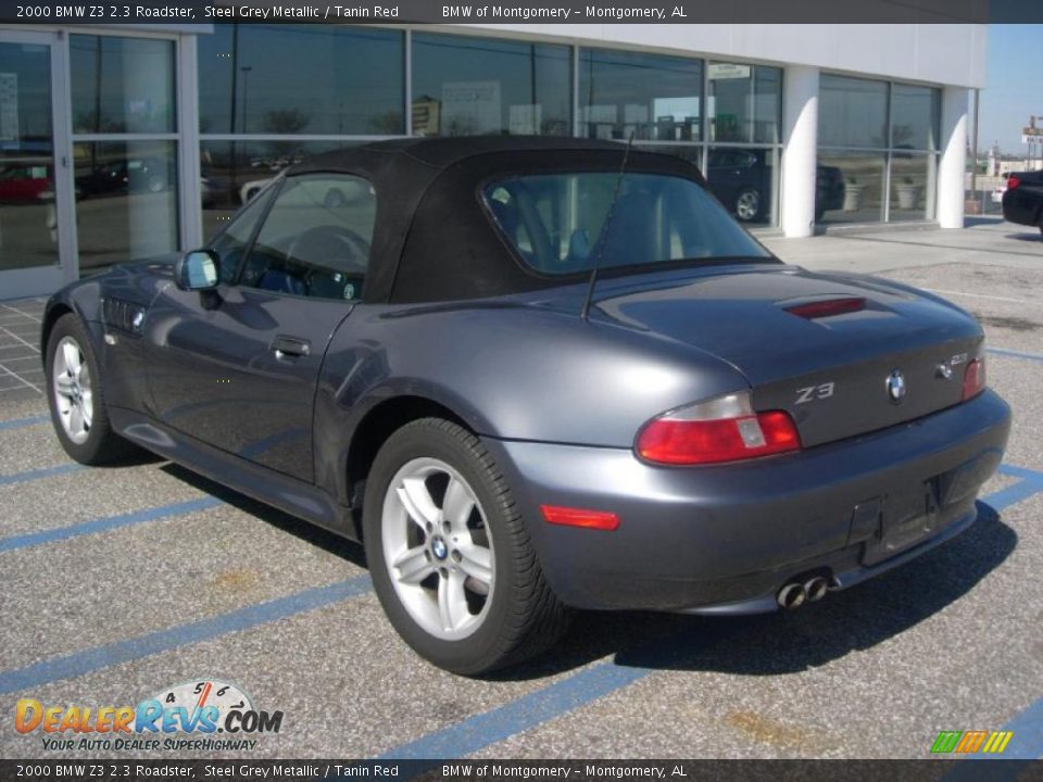 2000 BMW Z3 2.3 Roadster Steel Grey Metallic / Tanin Red Photo #3