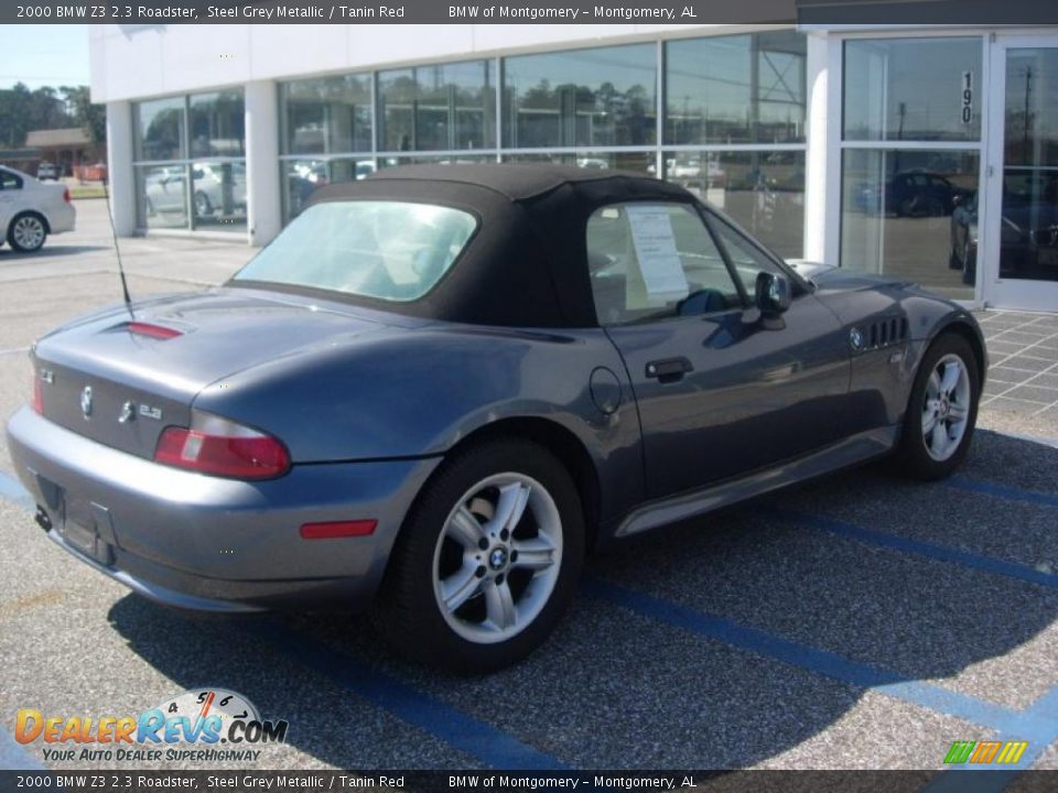 2000 BMW Z3 2.3 Roadster Steel Grey Metallic / Tanin Red Photo #4