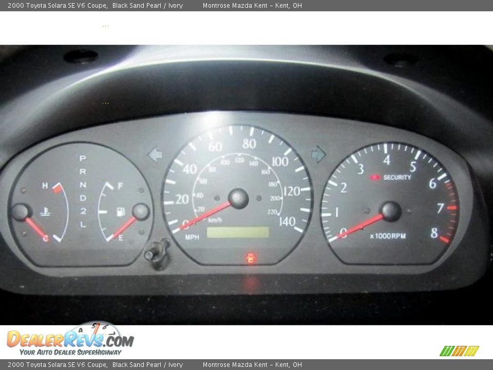 2000 Toyota Solara SE V6 Coupe Gauges Photo #25