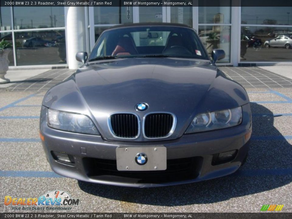 2000 BMW Z3 2.3 Roadster Steel Grey Metallic / Tanin Red Photo #11